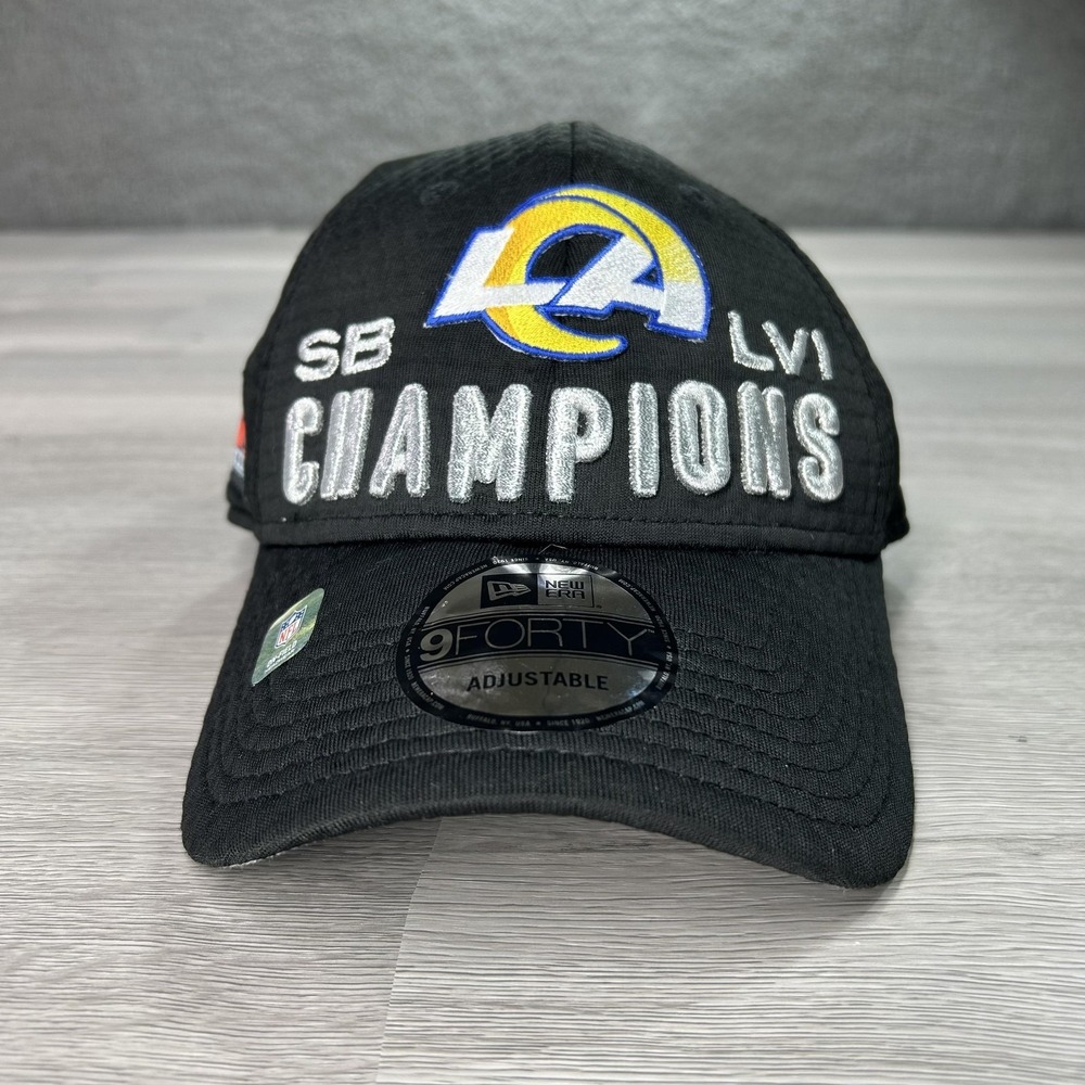 Los Angeles Rams Hat Cap Snap Back LVI Champs NFL New Era One Size Football